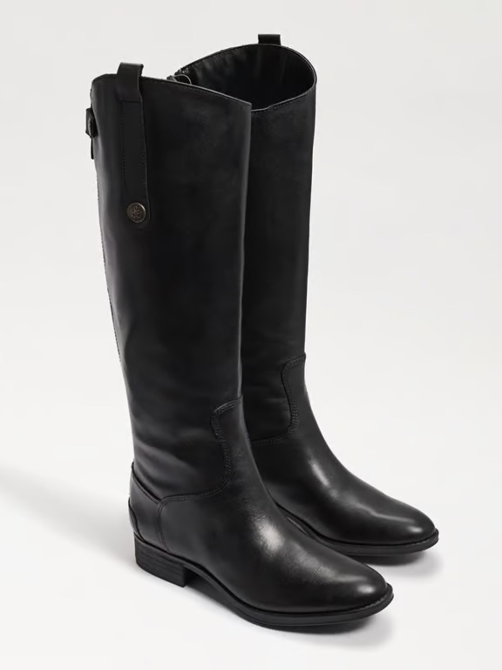 Sam Edelman Penny Riding Boots Black Leather Size 8.5